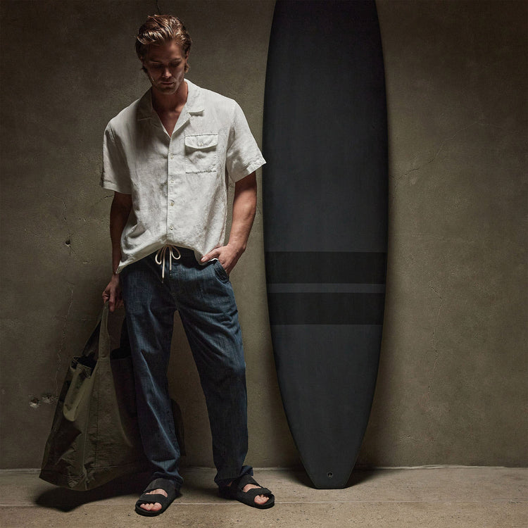 Cotton Denim Pant in Medium Wash | James Perse Los Angeles