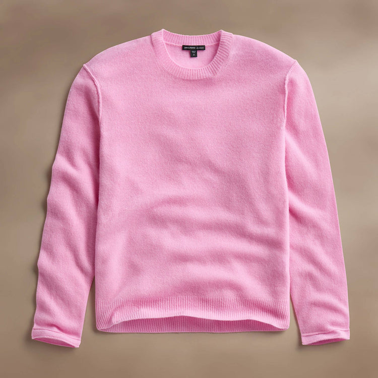 Soft Featherweight Cashmere Crew in Blossom | James Perse Los Angeles