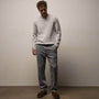 Soft Featherweight Cashmere Crew in Grey Glacier | James Perse Los Angeles