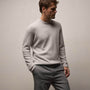Soft Featherweight Cashmere Crew in Grey Glacier | James Perse Los Angeles