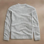 Soft Featherweight Cashmere Crew in Light Heather Grey | James Perse Los Angeles