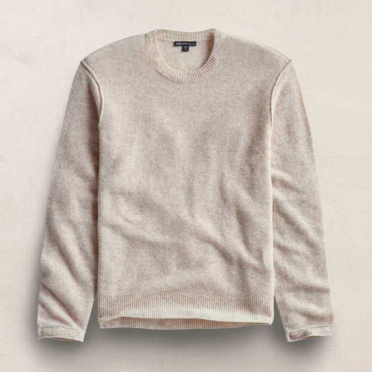 Men's Soft Featherweight Cashmere Crew Gift Set - Grey Glacier/Light Beige