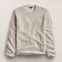 Soft Featherweight Cashmere Crew in Light Beige | James Perse Los Angeles FLAT