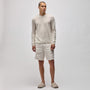 Soft Featherweight Cashmere Crew in Oyster | James Perse Los Angeles