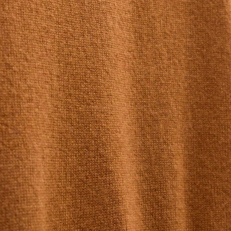 Soft Featherweight Cashmere Crew in Whiskey | James Perse Los Angeles