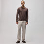 Soft Featherweight Cashmere Polo in Brownstone | James Perse Los Angeles
