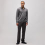 Soft Featherweight Cashmere Polo in Heather Grey | James Perse Los Angeles