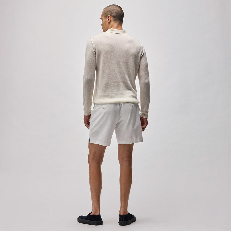 Soft Featherweight Cashmere Polo in Oyster | James Perse Los Angeles