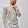 Soft Featherweight Cashmere Polo in Oyster | James Perse Los Angeles