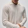 Soft Featherweight Cashmere Polo in Oyster | James Perse Los Angeles