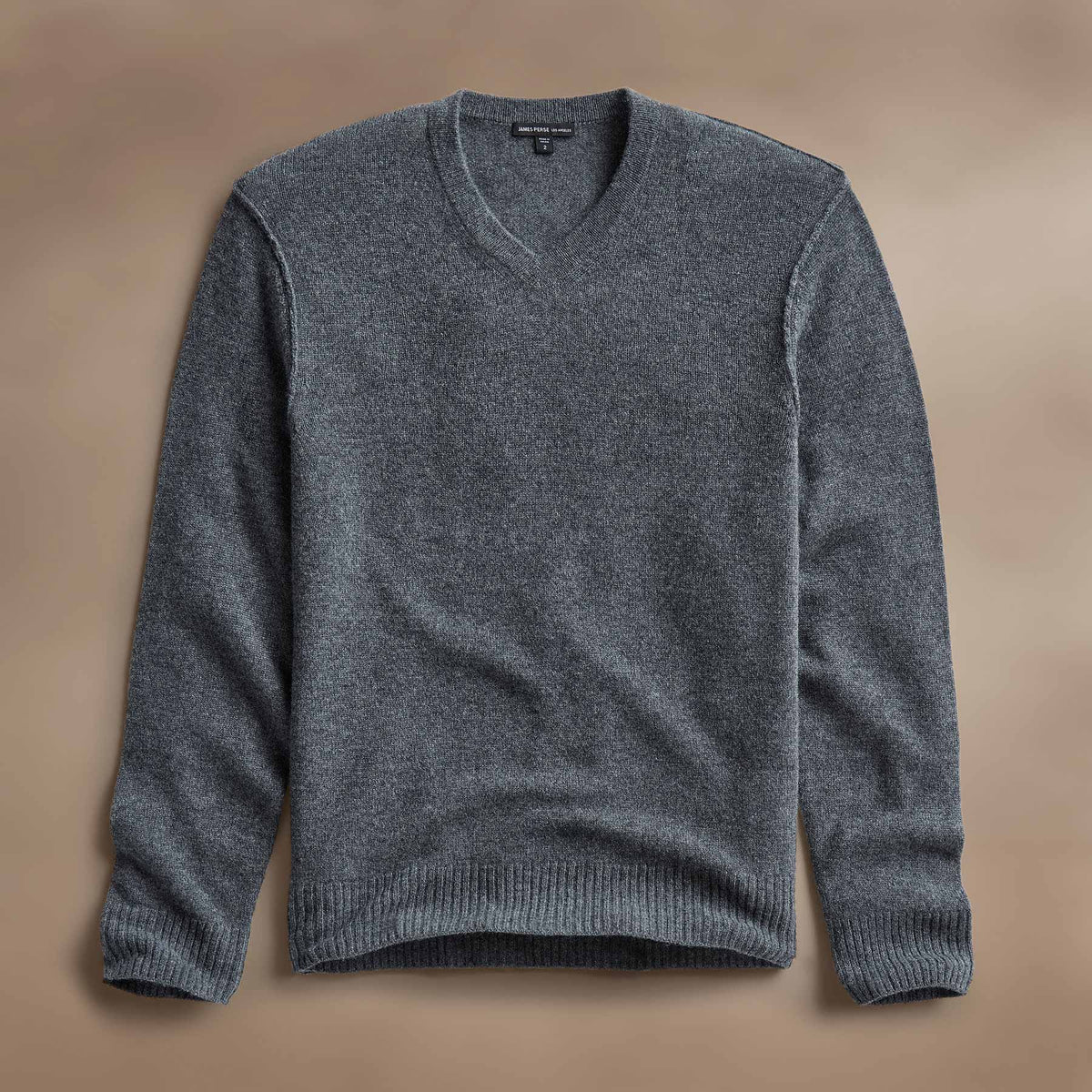 Open Knit Cashmere VinNeck in Flannel | James Perse Los Angeles