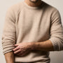 Featherweight Thermal Crew in Light Beige | James Perse Los Angeles