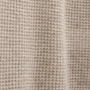 Soft Featherweight Cashmere Waffle Crew in Light Beige | James Perse Los Angeles FLAT