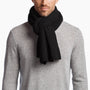 Ltweight Cashmere Rib Scarf in Black | James Perse Los Angeles
