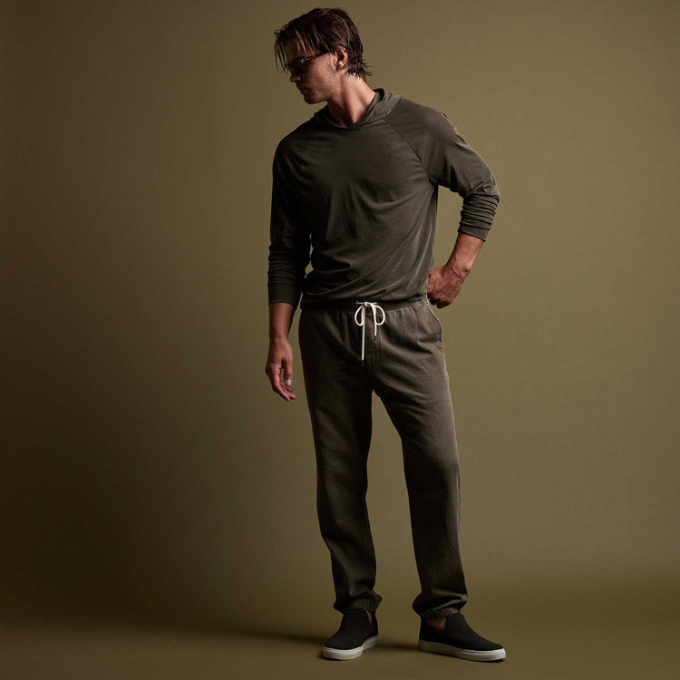 Slub Cotton Easy Pant in Ammo Pigment | James Perse Los Angeles