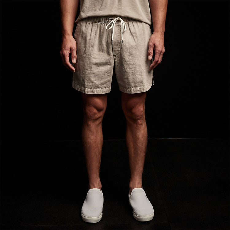Slub Cotton Easy Short in Mineral Pigment | James Perse Los Angeles