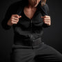 Old School Track Jacket in Black | James Perse Los Angeles