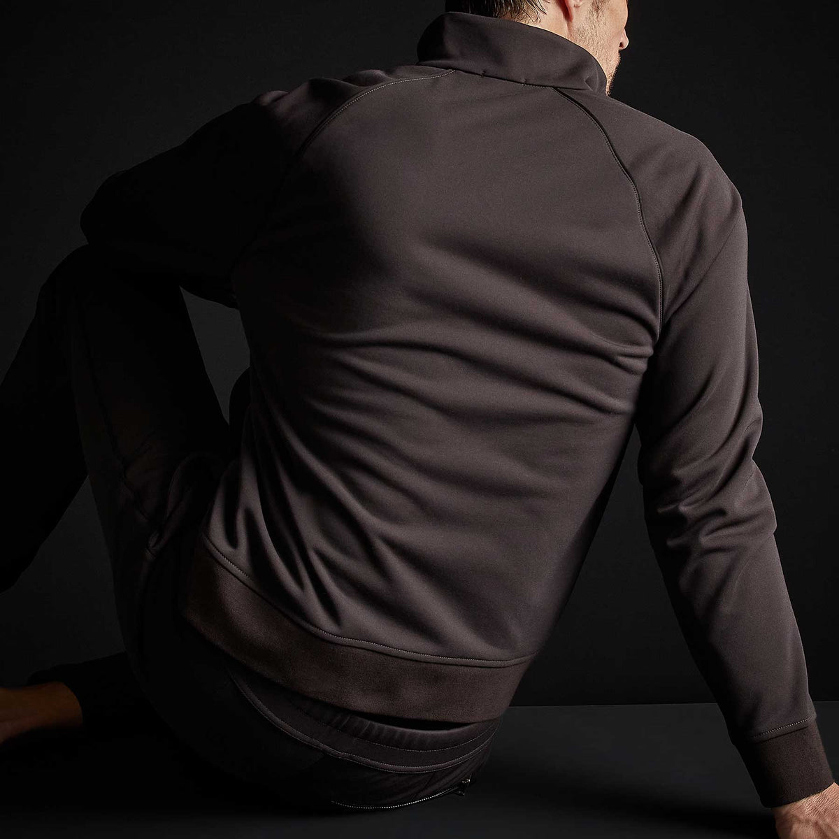Piped Track Jacket - Chocolate | James Perse Los Angeles