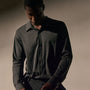 Performance Supima Pique Shirt in Black | James Perse Los Angeles