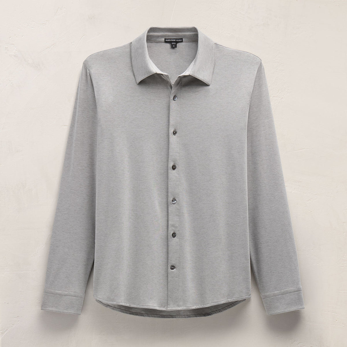 Performance Supima Pique Shirt in Concrete | James Perse Los Angeles