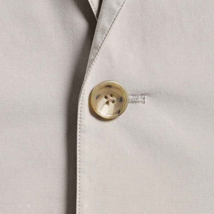 Cotton Poplin Blazer in Light Tan | James Perse Los Angeles