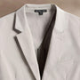 Cotton Poplin Blazer in Light Tan | James Perse Los Angeles