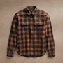 Plaid Flannel Shirt  in Amber Plaid | James Perse Los Angeles