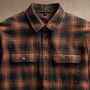 Plaid Flannel Shirt  in Amber Plaid | James Perse Los Angeles