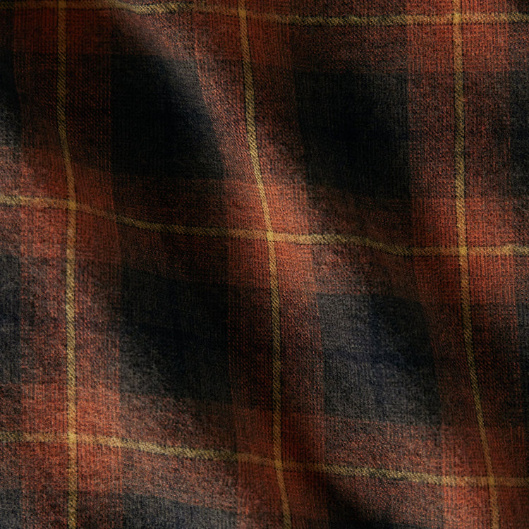 Plaid Flannel Shirt  in Amber Plaid | James Perse Los Angeles