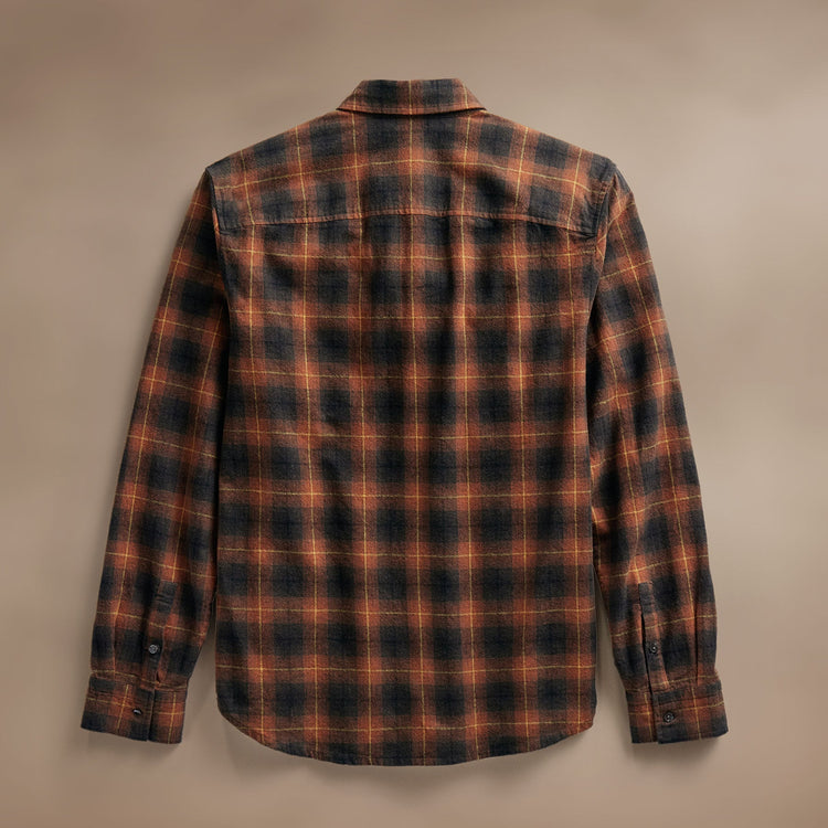 Plaid Flannel Shirt  in Amber Plaid | James Perse Los Angeles