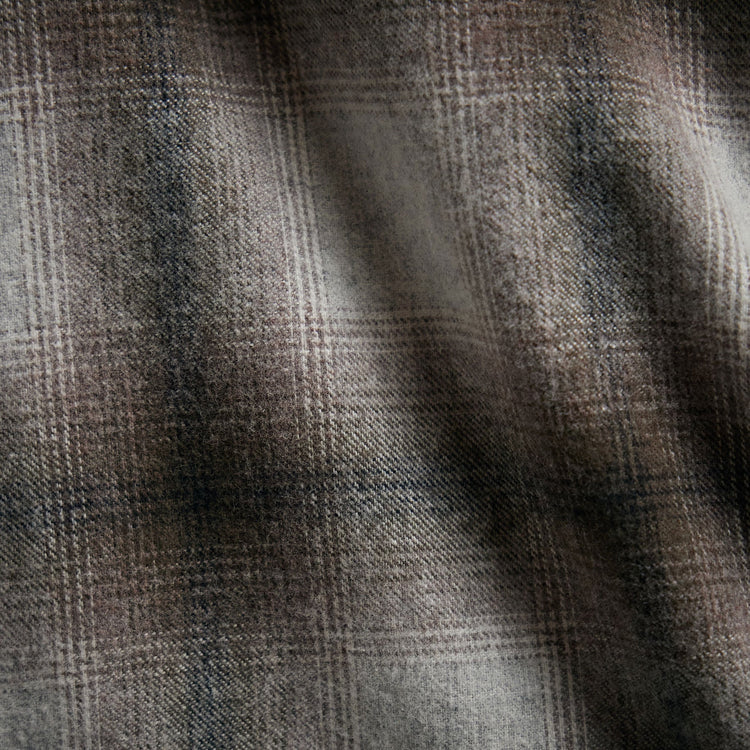 Plaid Flannel Shirt  in Beige Plaid | James Perse Los Angeles