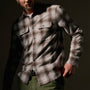 Plaid Flannel Shirt  in Beige Plaid | James Perse Los Angeles