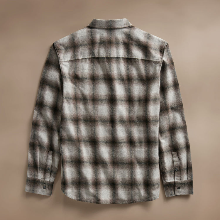 Plaid Flannel Shirt  in Beige Plaid | James Perse Los Angeles