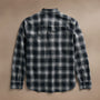 Plaid Flannel Shirt  in Black/White | James Perse Los Angeles