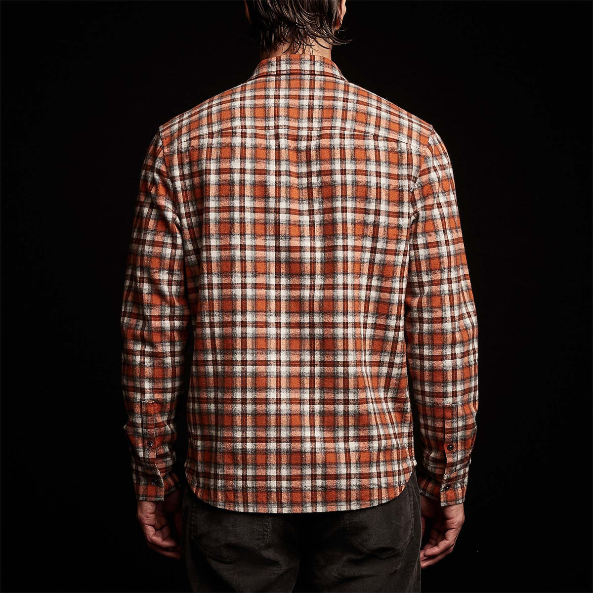 Plaid Flannel Shirt in Bonfire | James Perse Los Angeles