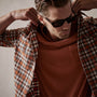 Plaid Flannel Shirt in Bonfire | James Perse Los Angeles