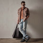 Plaid Flannel Shirt in Bonfire | James Perse Los Angeles