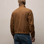Perforated Suede Sport Jacket in Gingerbread | James Perse Los Angeles
