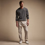 Cotton Linen Poplin Pant in Salt Pigment | James Perse Los Angeles