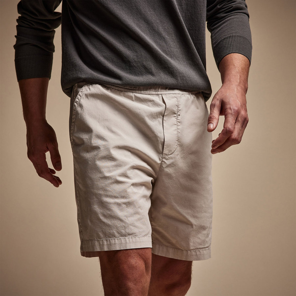 Cotton Linen Poplin Short in Salt Pigment | James Perse Los Angeles