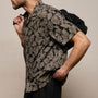 Palm Printed Shirt in Black/Stone Pigment | James Perse Los Angeles