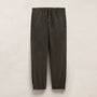 Suede Trimmed Track Pant In Dark Olive/Black | James Perse Los Angeles