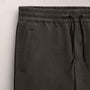 Suede Trimmed Track Pant In Dark Olive/Black | James Perse Los Angeles
