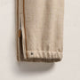 Suede Trimmed Track Pant in Natural/Tobacco | James Perse Los Angeles FLAT