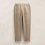 Suede Trimmed Track Pant in Natural/Tobacco | James Perse Los Angeles FLAT