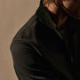 Suede Trimmed Track Jacket in Charcoal/Black | James Perse Los Angeles