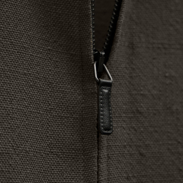 Suede Trimmed Track Pant In Dark Olive/Black | James Perse Los Angeles
