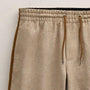 Suede Trimmed Short in Natural/Tobacco | James Perse Los Angeles