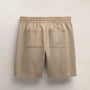 Suede Trimmed Short in Natural/Tobacco | James Perse Los Angeles