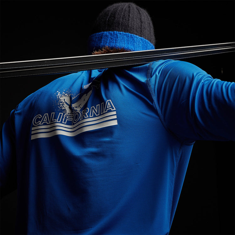 Long Sleeve Jersey Crew in Baltic Blue | James Perse Los Angeles